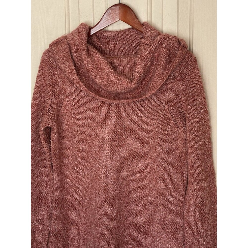 G H Bass & Co. Coral Salman Color Women's M Mock Neck Pullover Sweater Acrylic - Picture 3 of 5